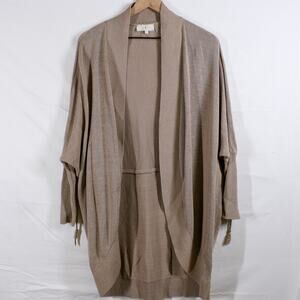Lou & Grey Open Knitted Cardigan Tan Size XS